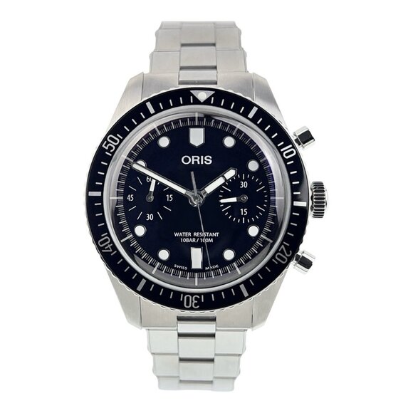 Oris Divers Sixty Five Stainless Steel Black Dial 40mm Automatic Mens Watch 7791 - Picture 1 of 10